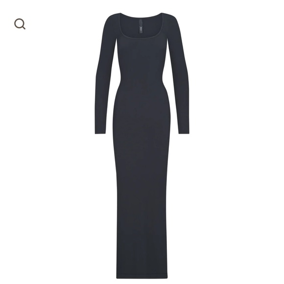 SKIMS Dresses & Skirts - Skims Graphite Long Sleeve Dress